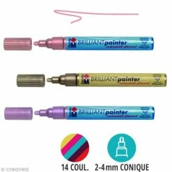 Marabu Feutre Peinture Brilliant Painter 2-4 Mm