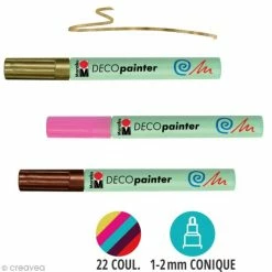 Marabu Feutre Peinture Deco Painter 1-2 Mm