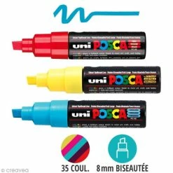 Feutre Posca PC-8K - Pointe Biseautée Large