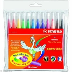 Feutre Stabilo Power Max - Pochette 12 Feutres De Coloriage