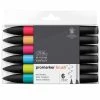Winsor Et Newton Feutres à Alcool BrushMarker - Tons Moyens - 6 Pcs