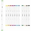 Creativ Company Feutres à Alcool Double Pointe - Couleurs Classiques - 12 Pcs -creavea shop feutres a alcool double pointe couleurs classiques 12 pcs p