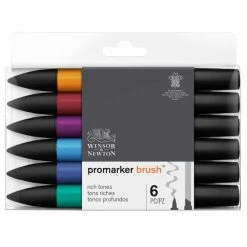 Winsor Et Newton Feutres à Alcool Promarker Brush - Tons Riches - 6 Pcs -creavea shop feutres a alcool promarker brush tons riches 6 pcs p 3