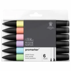 Winsor Et Newton Feutres à Alcool Promarker - Tons Pastel - 6 Pcs -creavea shop feutres a alcool promarker tons pastel 6 pcs p 3