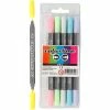Creativ Company Feutres à Double Pointe - Couleurs Pastel - 6 Pcs