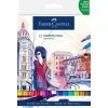 Faber-Castell Feutres Aquarelle "Goldfaber" - Etui De 12
