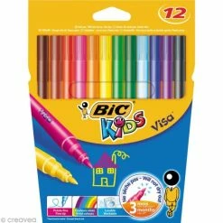 Feutres Bic Kids - Visa - 12 Feutres