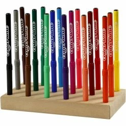 Creativ Company Feutres Colortime Avec Support En Bois - Pointe 2 Mm - 18 Pcs