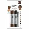 Feutres Copic Ciao - Teintes Cheveux 2 - 5 Feutres + 1 Multiliner -creavea shop feutres copic ciao teintes cheveux 2 5 feutres 1 multiliner p