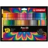 Stabilo Feutres De Coloriage "Pen 68 Arty" - Etui Carton De 65