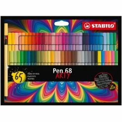 Stabilo Feutres De Coloriage "Pen 68 Arty" - Etui Carton De 65