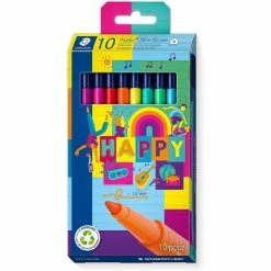 Staedtler Feutres De Coloriage "Triplus Color Happy" - Etui De10