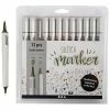 Creativ Company Feutres De Dessin Double Pointe Sketch Maker - Coloris Basiques - 12 Pcs