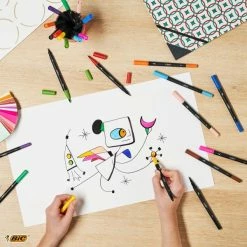 Feutres D'écriture Bic Intensity - Double Pointe - 12 Pcs -creavea shop feutres decriture bic intensity double pointe 12 pcs p 4