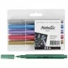 Creativ Company Feutres Métalliques - Couleurs Assorties - 6 Pcs -creavea shop feutres metalliques couleurs assorties 6 pcs p