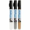 Creativ Company Feutres Peinture Acrylique Plus Color - Pointe 1-2 Mm - 3 Pcs
