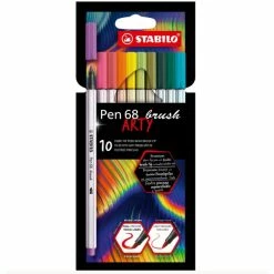 Stabilo Feutres Pinceau "Pen 68 Brush" Arty Edition - Par 10