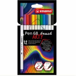 Stabilo Feutres Pinceau "Pen 68 Brush" Arty Edition - Par 12