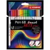 Stabilo Feutres Pinceau "Pen 68 Brush" Arty Edition - Par 18