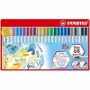 Stabilo Feutres Pinceau "Pen 68 Brush" - Etui Métal De 25