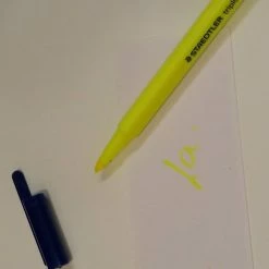 Feutres Staedtler Triplus De Couleurs Jaune Fluo, 1 Mm
