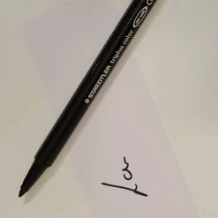 Feutres Staedtler Triplus De Couleurs Noire, 1 Mm