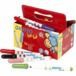 Giotto Feutres, Trait: 1-3 Mm, D: 5 Mm, 36 Pièces, Couleurs Assorties