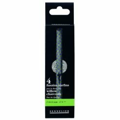 Fusains - Noir - 10 à 15 Mm - 4 Bâtons - Sennelier