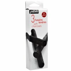 Pebeo Fusains Tendres Pébéo - 13-15 Mm - 3 Pcs