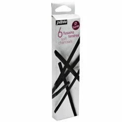 Pebeo Fusains Tendres Pébéo - 5-6 Mm - 6 Pcs