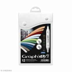 Graph'it Brush & Extra Fine - Urban - 12 Marqueurs