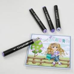 Graph'it Brush - Marqueur à Alcool Double Pointe - Blender 0000 -creavea shop graphit brush marqueur a alcool double pointe blender 0000 p 3