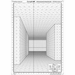 Grille De Perspective Graph'it - Rue En Perspective Frontale - A4