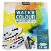 Pebeo Kit Aquarelle 24 Demi-godets Et Accessoires -creavea shop kit aquarelle 24 demi godets et accessoires p