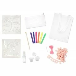 Ctop Kit Créatif - Customise Un Sac Et Une Trousse En Coton - A Partir De 6 Ans -creavea shop kit creatif customise un sac et une trousse en coton a partir de 6 ans p 3