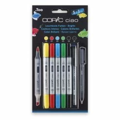 Copic Kit De Marqueurs Ciao 5+1, Couleurs Brillantes