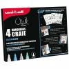 Uni Kit Marqueurs Craie Chalk - Couleurs Froides - 4 Pcs -creavea shop kit marqueurs craie chalk couleurs froides 4 pcs p