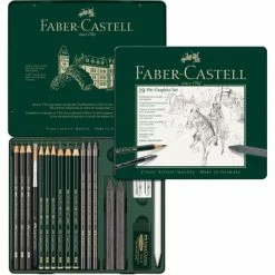 Faber-Castell Kit "Pitt Graphite", Medium - Etui De 19 Pièces
