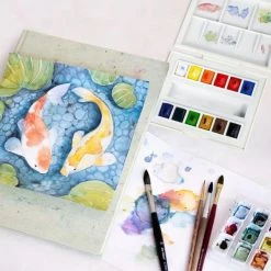 La Petite Aquarelle - 12 Demi-Godets - Sennelier -creavea shop la petite aquarelle 12 demi godets sennelier p 3