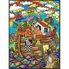 L'arche De Noé - Crayons Inclus - 47 X 35 Cm - à Colorier Colorvelvet