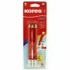 Lot De 3 Crayons Graphite + 1 Taille-crayon Gratuit - Mine HB - Kores