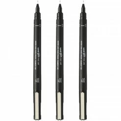 Lot De 3 Feutres De Dessin Uni Pin - 0.1mm - Noir - Uni-ball