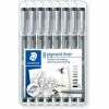 Lot De 8 Feutres Noirs Staedtler Pigment Liner Assortiment De Pointes -creavea shop lot de 8 feutres noirs staedtler pigment liner assortiment de pointes p