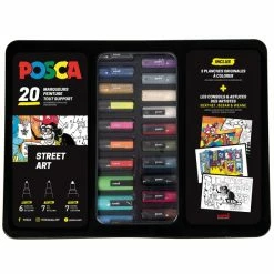Mallette Posca Street Art - 20 Feutres Et 3 Planches De Tutos -creavea shop mallette posca street art 20 feutres et 3 planches de tutos p 2