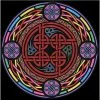 Mandala Celtique Nodo Perenne - 12 Feutres Inclus - 28 X 37 Cm - à Colorier Colorvelvet