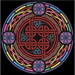 Mandala Celtique Nodo Perenne - 12 Feutres Inclus - 28 X 37 Cm - à Colorier Colorvelvet