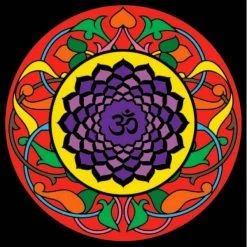 Mandala Sahasrara - 12 Feutres Inclus - 32 X 32 Cm - à Colorier Colorvelvet