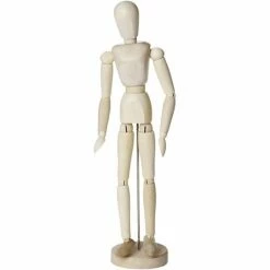 Creativ Company Mannequin Articulé En Bois - Femme - 30 Cm