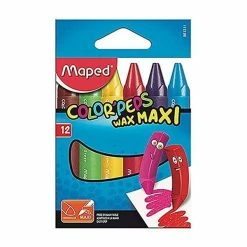 Maped M861311-Color Peps Wax Jumbo, 12crayons Cire