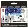 MARABU - Set Encre Permanente "Alcohol Ink", 20 Ml - SOUS-MARIN -creavea shop marabu set encre permanente alcohol ink 20 ml sous marin p